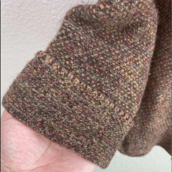 MAYERLINE Lagenlook Brown Double Breasted Wool Sweater Coat - Picture 4 of 10